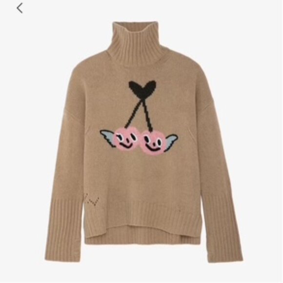 Zadig & Voltaire wool turtleneck - Alma We Cerise - Picture 1 of 8